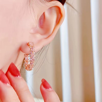 Exclusive Hope Earrings with Pink Crystals | Get 1+1 Free Today