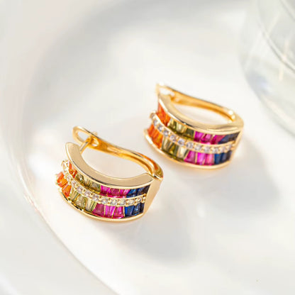 Limited Edition Rainbow Awareness Earrings for Breast Cancer Support | 1+1 Free Today |