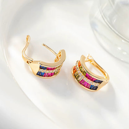 Limited Edition Rainbow Awareness Earrings for Breast Cancer Support | 1+1 Free Today |