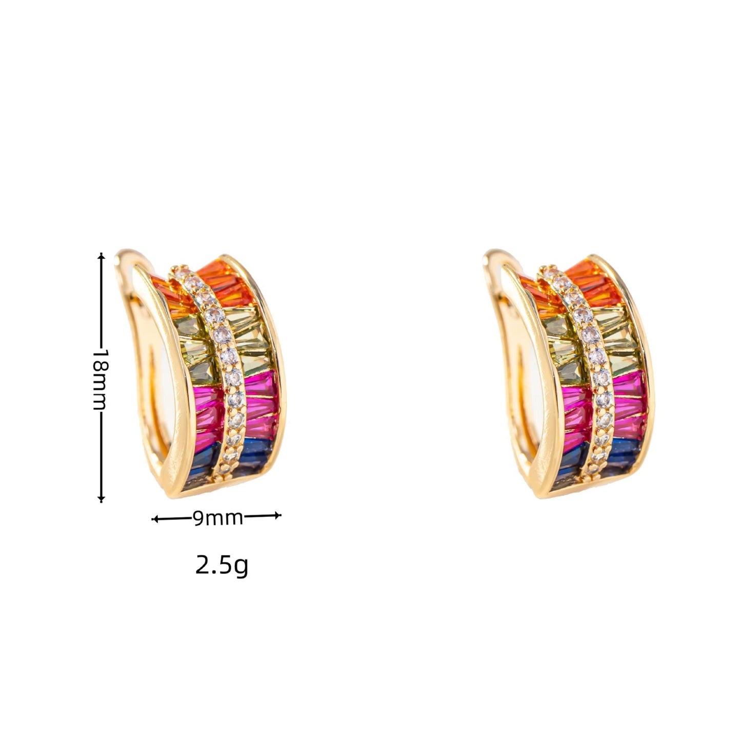 Limited Edition Rainbow Awareness Earrings for Breast Cancer Support | 1+1 Free Today |