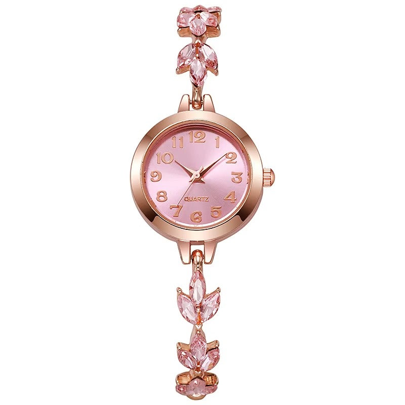 Strength in Time | Elegant Breast Cancer Awareness Bracelet Watch