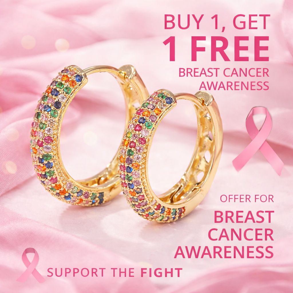 Limited Edition Awareness Earrings for Breast Cancer Support | 1+1 Free Today