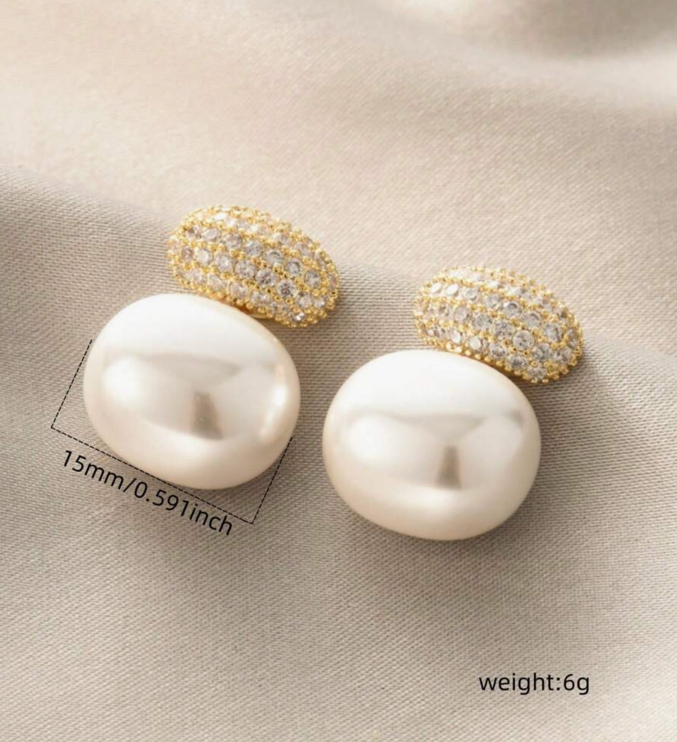 Breast Cancer Awareness | Shine Pearl Earrings  | 1+1 Free Today