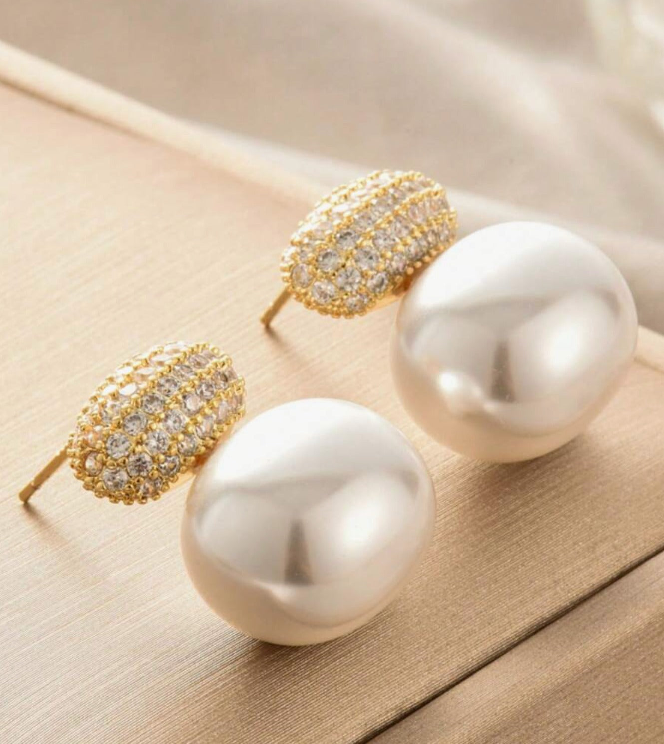 Breast Cancer Awareness | Shine Pearl Earrings  | 1+1 Free Today