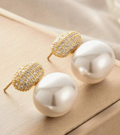 Breast Cancer Awareness | Shine Pearl Earrings  | 1+1 Free Today