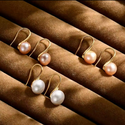 Breast Cancer Awareness | Support Pearl Earrings | 1+1 Free Today