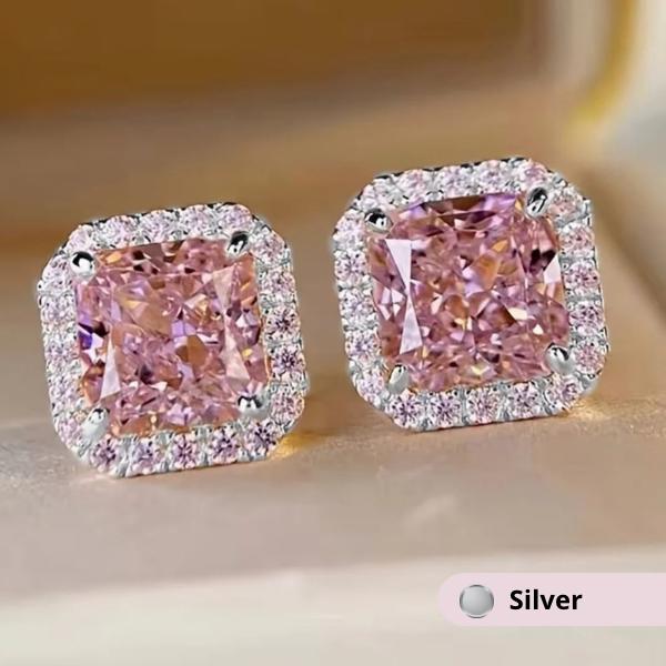 Breast Cancer Awareness | Ribbon Sparkle Earrings  | 1+1 Free Today