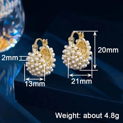 Breast Cancer Awareness | Royal Fresh Pearl Earrings | 1+1 Free Today