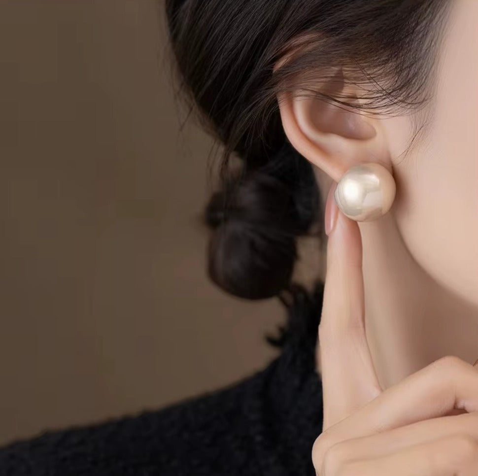 Breast Cancer Awareness | Minimalist Pearls Earrings | 1+1 Free Today