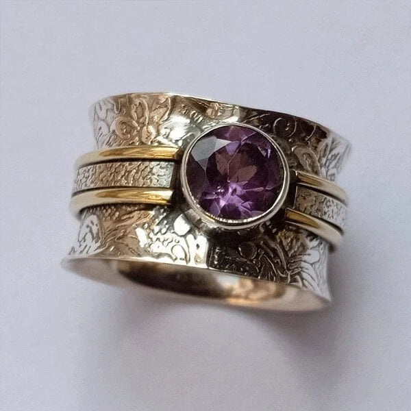 Bohemian Crystal Healing Meditation Ring