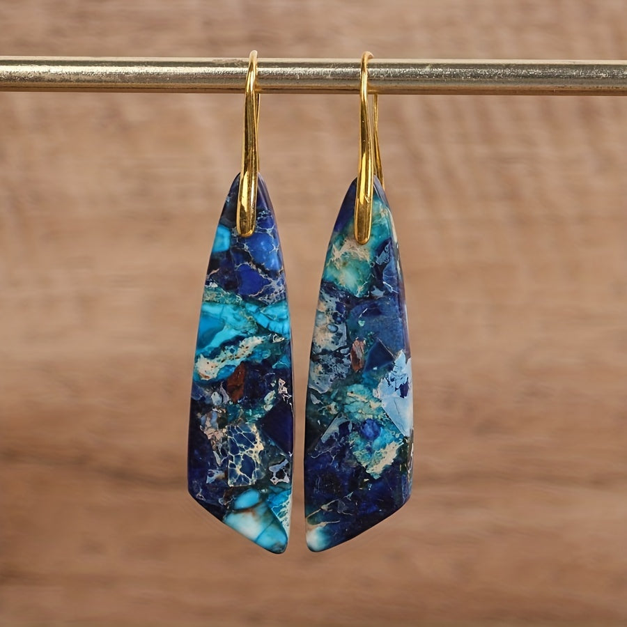 Natural Imperial Stone Earrings