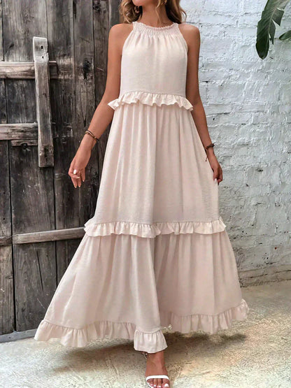 ANETA | Elegant Sleeveless Dress with Ruffles