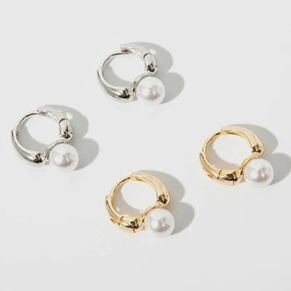 Unique Golden Pearl Earrings