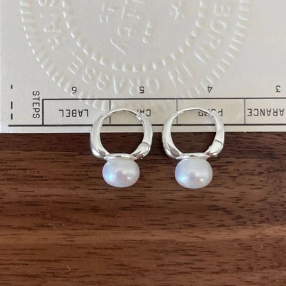 Unique Golden Pearl Earrings