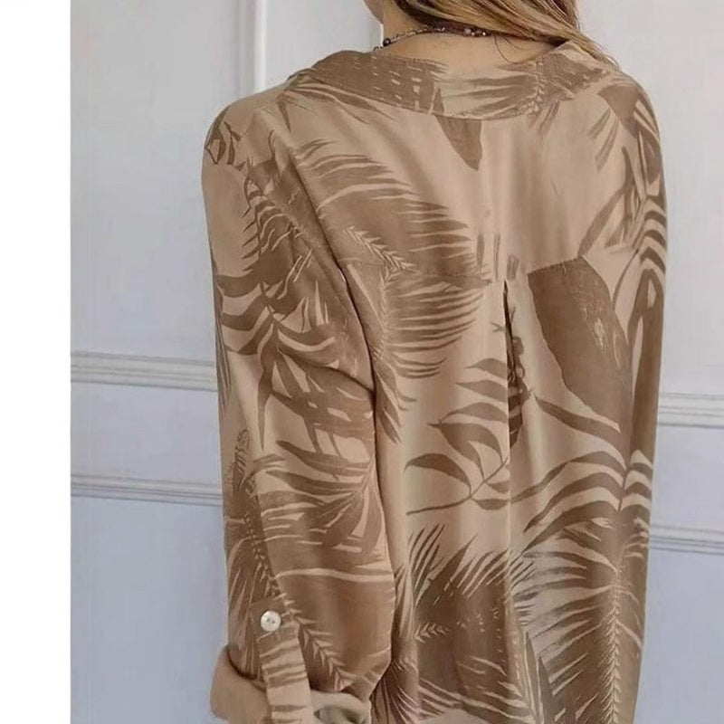 Winnie | Chic Printed V-Neck Blouse